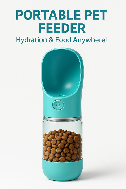 Portable Pet Feeder - Hydration & Food Anywhere!