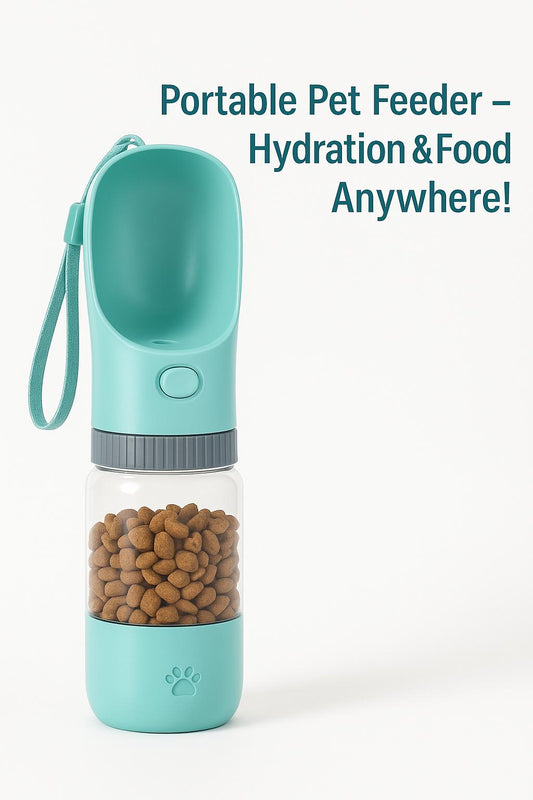 Portable Pet Feeder - Hydration & Food Anywhere!